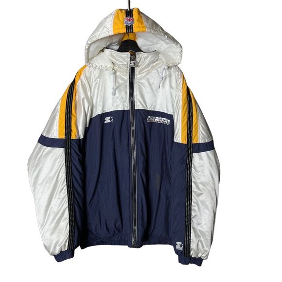 VTG Starter Pro Line San Diego Chargers NFL Puffer Jacket 3XL - Picture 1 of 6